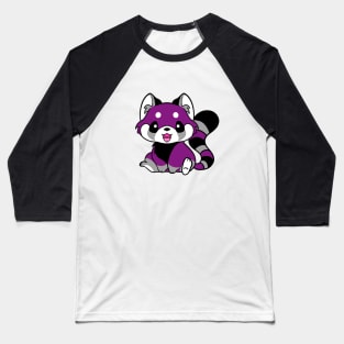 Asexual Pride Red Panda Baseball T-Shirt